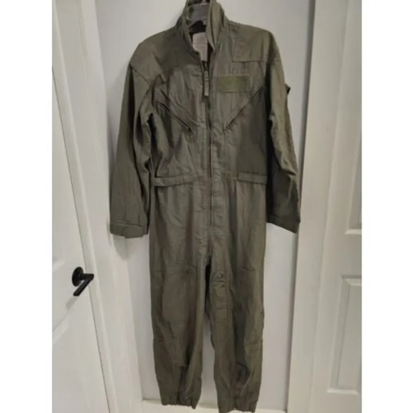 USAF Coveralls Flyers Fire Resistant Summer Men 40 Regular  Sage Green CWU-27/P - Picture 1 of 16